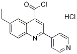 6-乙基-2-吡啶-4-基喹啉-4-甲酰氯盐酸盐 结构式