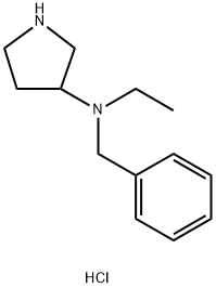 N-Benzyl-N-ethyl-3-pyrrolidinamine dihydrochloride 结构式