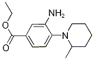 Ethyl 3-amino-4-(2-methyl-1-piperidinyl)benzoate 结构式