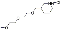 3-{[2-(2-Methoxyethoxy)ethoxy]methyl}piperidinehydrochloride 结构式