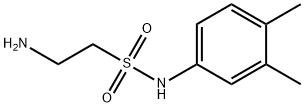 2-Amino-ethanesulfonic acid(3,4-dimethyl-phenyl)-amide 结构式
