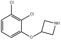 3-(2,3-二氯苯氧基)氮杂环丁烷 结构式
