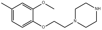 1-[2-(2-Methoxy-4-methyl-phenoxy)-ethyl]-piperazine 结构式