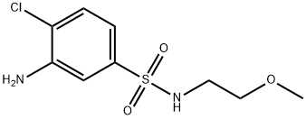 3-Amino-4-chloro-N-(2-methoxyethyl)-benzenesulfonamide 结构式