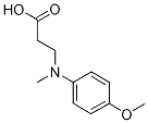 3-[(4-Methoxy-phenyl)-methyl-amino]-propionic acid 结构式