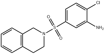 2-Chloro-5-[3,4-dihydro-2(1H)-isoquinolinylsulfonyl]aniline 结构式