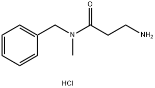 3-Amino-N-benzyl-N-methylpropanamide hydrochloride 结构式