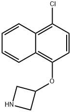 3-[(4-Chloro-1-naphthyl)oxy]azetidine 结构式