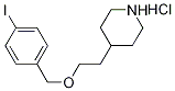 4-{2-[(4-Iodobenzyl)oxy]ethyl}piperidinehydrochloride 结构式