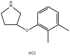 3-(2,3-Dimethylphenoxy)pyrrolidine hydrochloride 结构式