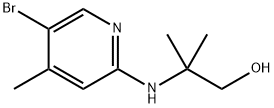 2-[(5-Bromo-4-methyl-2-pyridinyl)amino]-2-methyl-1-propanol 结构式