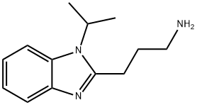 3-(1-Isopropyl-1H-benzoimidazol-2-yl)-propylamine 结构式