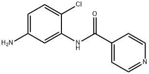 N-(5-氨基-2-氯苯基)异烟酰胺 结构式