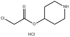 4-Piperidinyl 2-chloroacetate hydrochloride 结构式