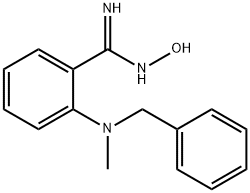 2-[Benzyl(methyl)amino]-N'-hydroxybenzenecarboximidamide 结构式