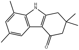 2,2,6,8-Tetramethyl-1,2,3,9-tetrahydro-4H-carbazol-4-one 结构式