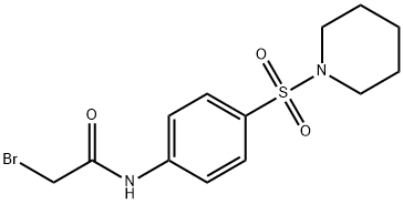 2-Bromo-N-[4-(1-piperidinylsulfonyl)phenyl]-acetamide 结构式