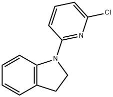 1-(6-Chloro-2-pyridinyl)indoline 结构式