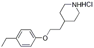 4-[2-(4-Ethylphenoxy)ethyl]piperidinehydrochloride 结构式