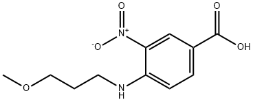 4-[(3-Methoxypropyl)amino]-3-nitrobenzoic acid 结构式