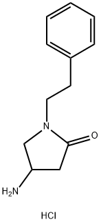 4-Amino-1-phenethyl-pyrrolidin-2-one hydrochloride 结构式