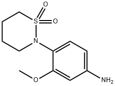 4-(1,1-二氧化-1,2-噻嗪-2-基)-3-甲氧基苯胺 结构式