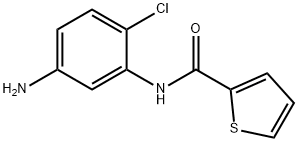 N-(5-氨基-2-氯苯基)噻吩-2-甲酰胺 结构式