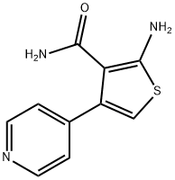 2-Amino-4-pyridin-4-yl-thiophene-3-carboxylic acid amide 结构式