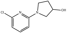 1-(6-Chloro-2-pyridinyl)-3-pyrrolidinol 结构式