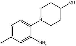 1-(2-Amino-4-methylphenyl)-4-piperidinol 结构式