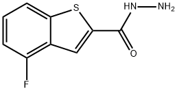 4-氟苯并[B]噻吩-2-碳酰肼 结构式