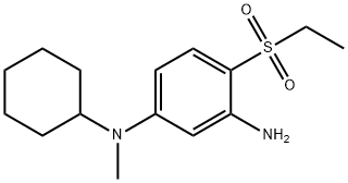 N1-Cyclohexyl-4-(ethylsulfonyl)-N1-methyl-1,3-benzenediamine 结构式