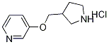 3-(3-Pyrrolidinylmethoxy)pyridine hydrochloride 结构式