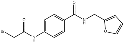 4-[(2-Bromoacetyl)amino]-N-(2-furylmethyl)-benzamide 结构式