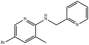 5-Bromo-3-methyl-N-(2-pyridinylmethyl)-2-pyridinamine 结构式
