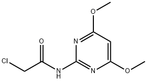2-氯-N-(4,6-二甲氧基嘧啶-2-基)乙酰胺 结构式