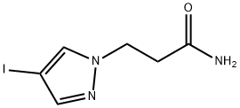 3-(4-碘-1H-吡唑-1-基)丙酰胺 结构式