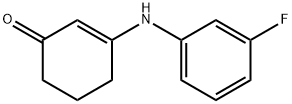 2-环己烯-1-酮,3-[(3-氟苯基)氨基]- 结构式