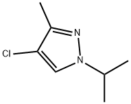 4-氯-1-异丙基-3-甲基-1H-吡唑 结构式