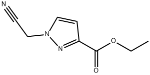 1-(氰基甲基)-1H-吡唑-3-甲酸乙酯 结构式