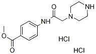 4-[(哌嗪-1-基乙酰基)氨基]苯甲酸二盐酸盐甲酯 结构式