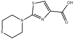 2-巯基吗啉-4-基-1,3-噻唑-4-甲酸 结构式