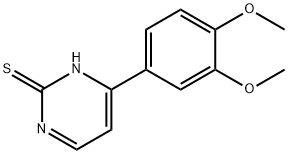 4-(3,4-二甲氧苯基)嘧啶-2(1H)-硫酮 结构式