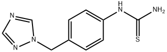 N-[4-(1H-1,2,4-三唑-1-基甲基)苯基]硫脲 结构式