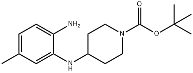 tert-Butyl 4-[(2-amino-5-methylphenyl)amino]-piperidine-1-carboxylate 结构式