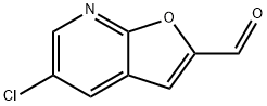 5-Chlorofuro[2,3-b]pyridine-2-carbaldehyde 结构式