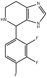 4-(2,3,4-三氟苯基)-4,5,6,7-四氢-3H-咪唑并[4,5-C]吡啶 结构式