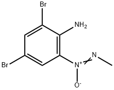 [2,4-Dibromo-6-(methyl-NNO-azoxy)phenyl]amine 结构式