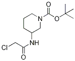 tert-Butyl 3-(2-chloroacetamido)piperidine-1-carboxylate 结构式