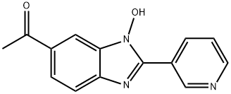 1-(1-羟基-2-吡啶-3-基-1H-苯并咪唑-6-基)乙酮 结构式